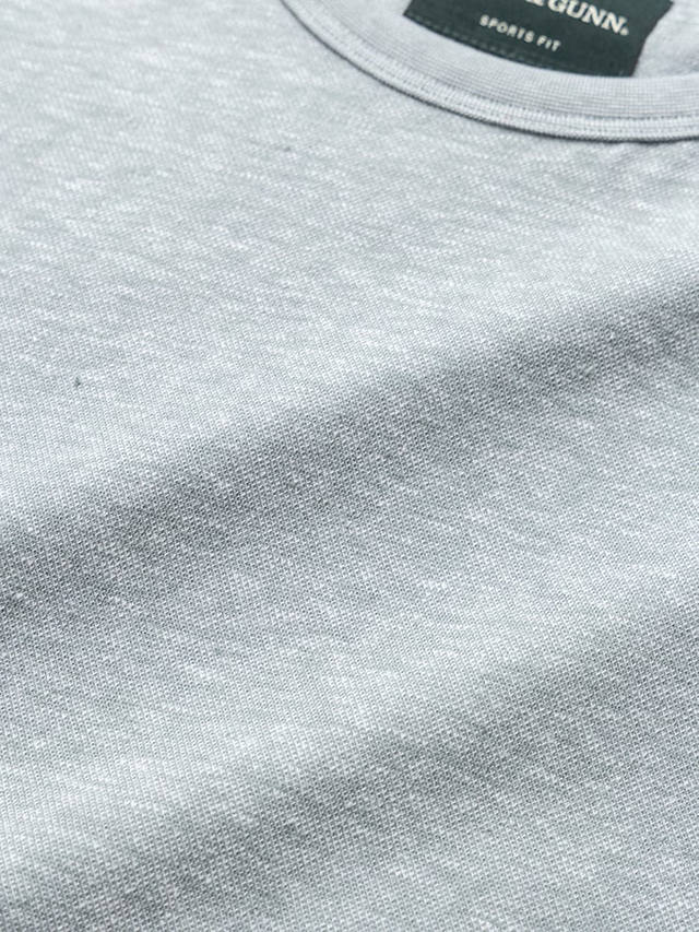 Rodd & Gunn Fairfield Cotton Linen Slim Fit T-Shirt, Ash