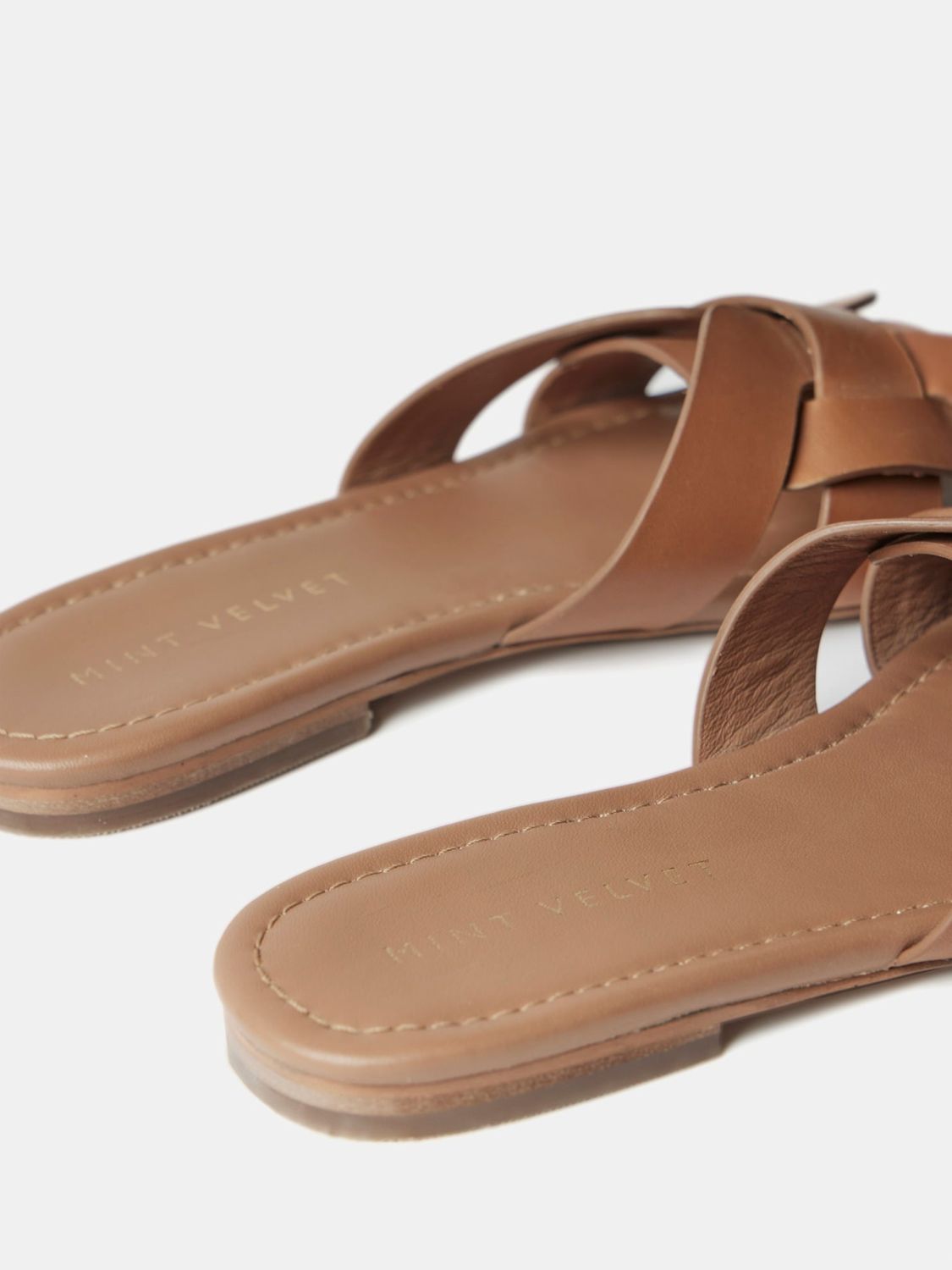 Buy Mint Velvet Woven Flat Sandals Online at johnlewis.com