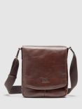 Rodd & Gunn Cambridge Leather Mini Messenger Bag, Chocolate