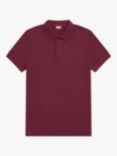 SPOKE Organic Polo Slim Fit Shirt, Dark Red