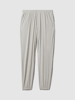 Reiss Rival Straight Fit Technical Trousers, Light Sage Green