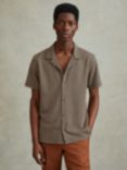 Reiss Grove Geometric Jacquard Cuban Shirt, Multi
