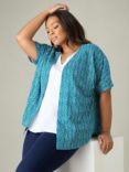 Live Unlimited Curve Paisley Kimono, Green/Multi