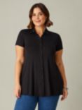 Live Unlimited Curve Jersey Relaxed Shirt, Black