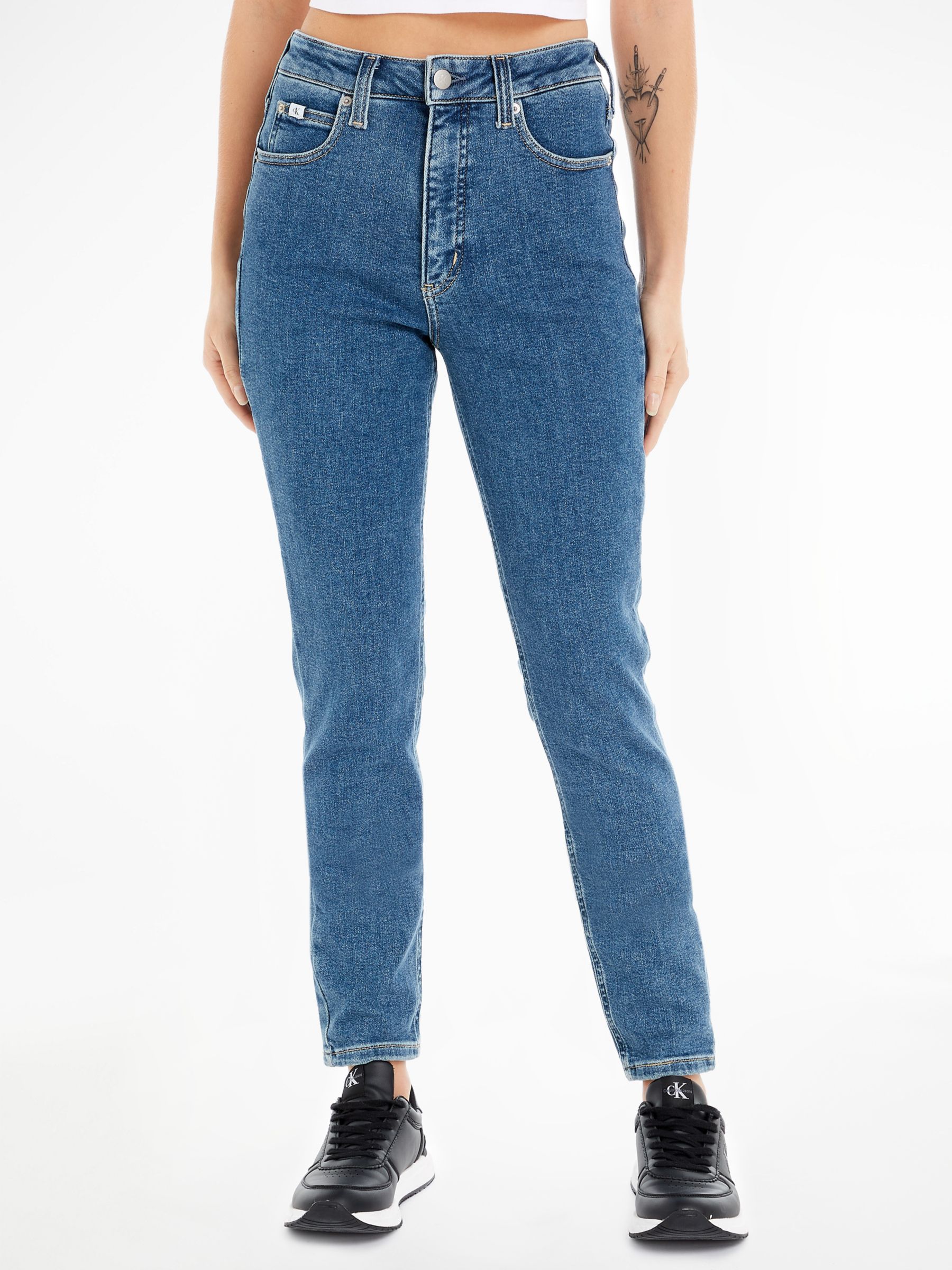 Calvin Klein High Rise Skinny Jeans, Medium Blue, 24S