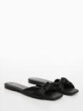 Mango Moni Knot Sandals, Black