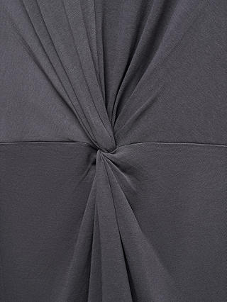 Mango Fertina Knotted Sleeveless Midi Dress, Grey