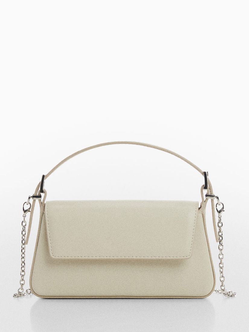 Mango Simple Grab Bag, White at John Lewis & Partners