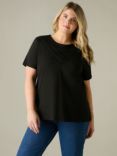 Live Unlimited Curve Jersey Top, Black, Black