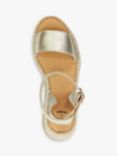 Dune Layney Leather Flatform Espadrille Sandals, Gold