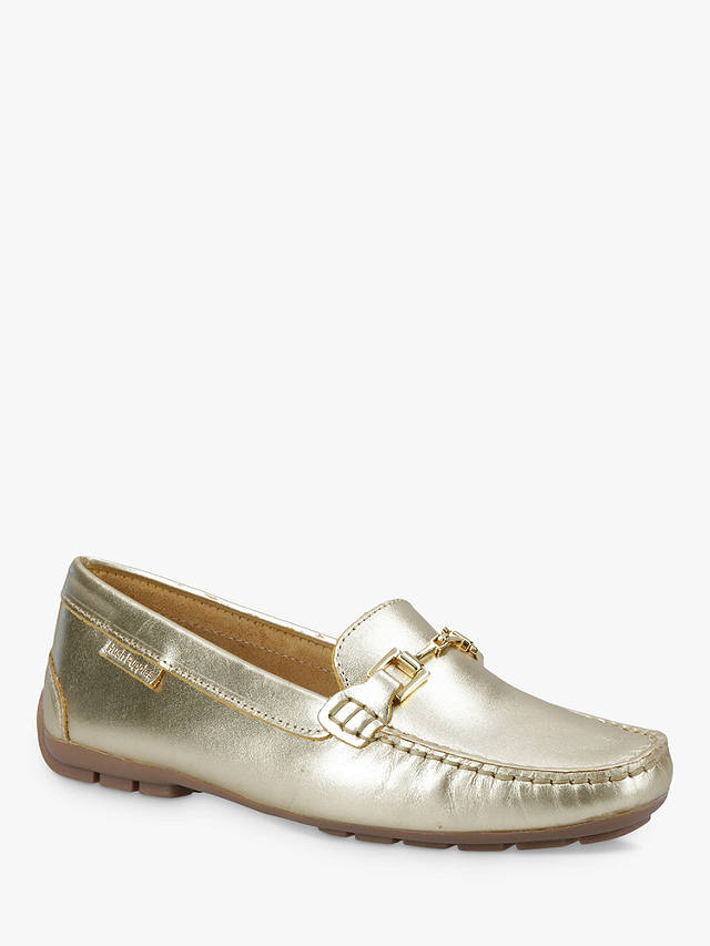 Hush Puppies Eleanor Leather Loafers, Gold