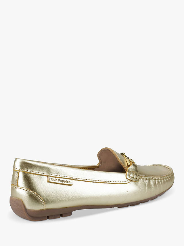 Hush Puppies Eleanor Leather Loafers, Gold
