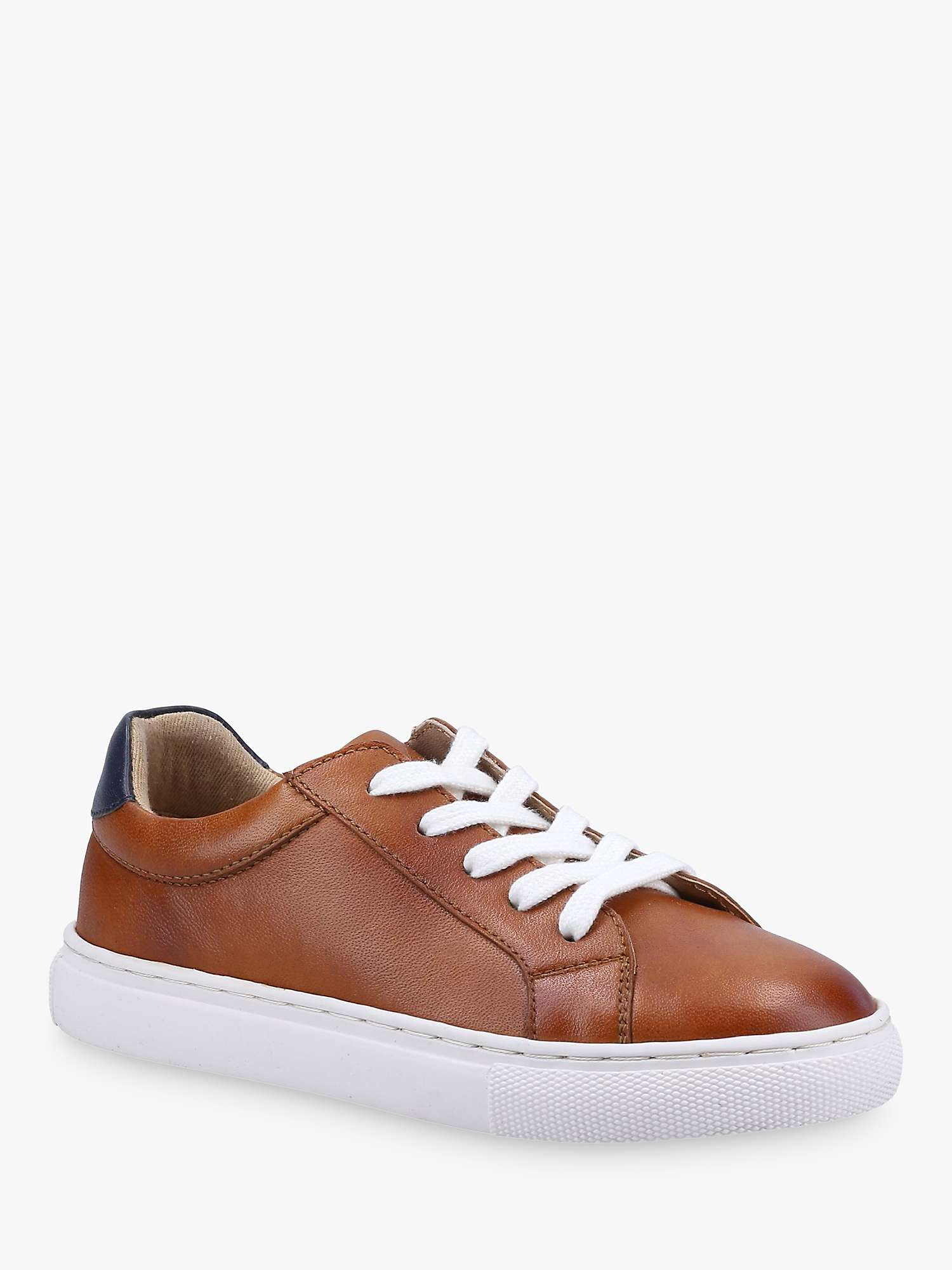 Buy Hush Puppies Kids' Mini Colton Leather Trainers Online at johnlewis.com
