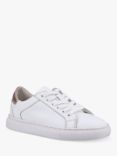 Hush Puppies Kids' Mini Camille Leather Trainers, White