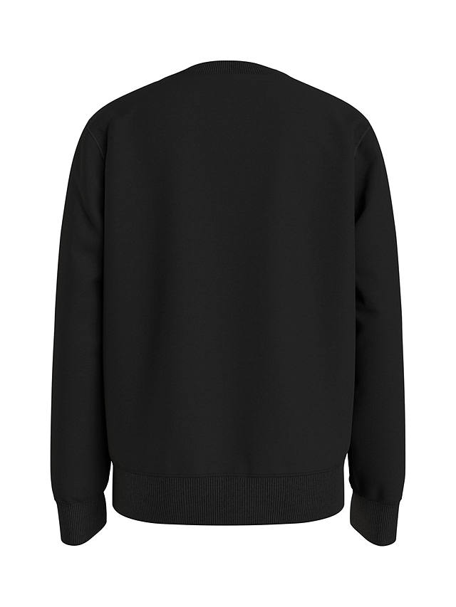 Calvin Klein Kids' Cotton Monogram Logo Sweatshirt, Ck Black