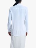 James Lakeland Ruffle Button Shirt, White