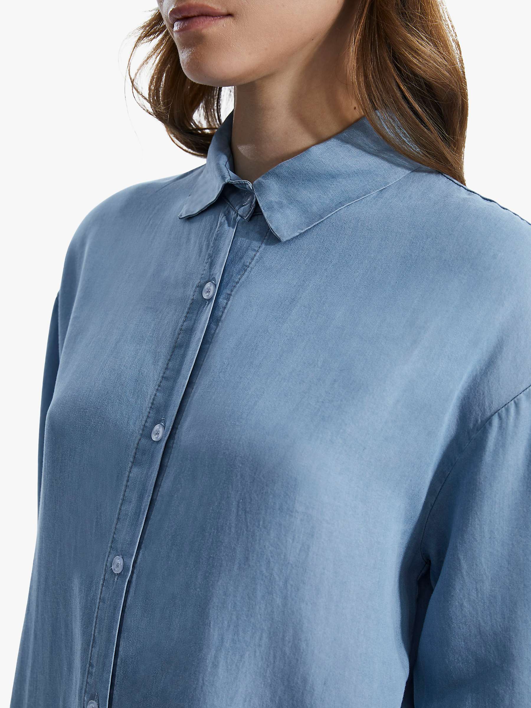 Buy James Lakeland Denim Oversized Shirt, Light Blue Online at johnlewis.com
