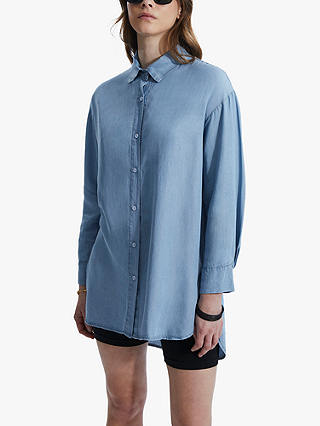 James Lakeland Denim Oversized Shirt, Light Blue