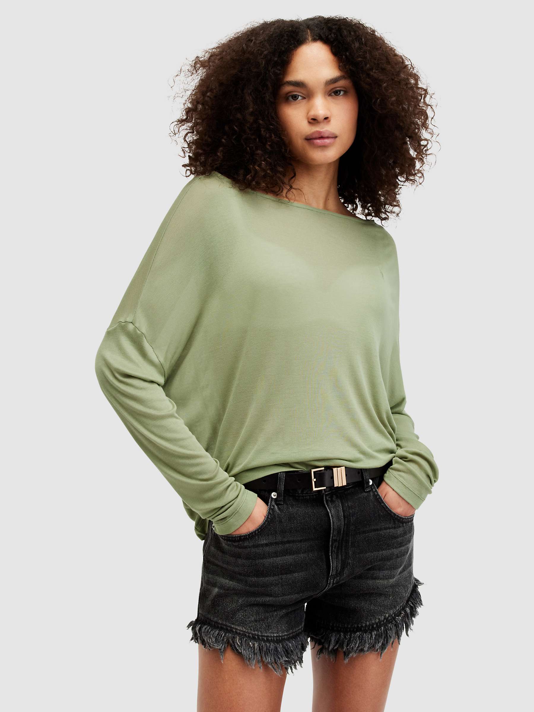 Buy AllSaints Rita T-Shirt Online at johnlewis.com