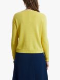 James Lakeland Scoop Neck Piped Edge Knit Jumper, Yellow