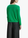 James Lakeland Scoop Neck Piped Edge Knit Jumper, Green