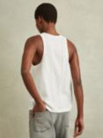 Reiss Taloulah Linen Scoop Neck Vest Top, White