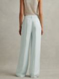 Reiss Lori Linen Blend Wide Leg Trousers