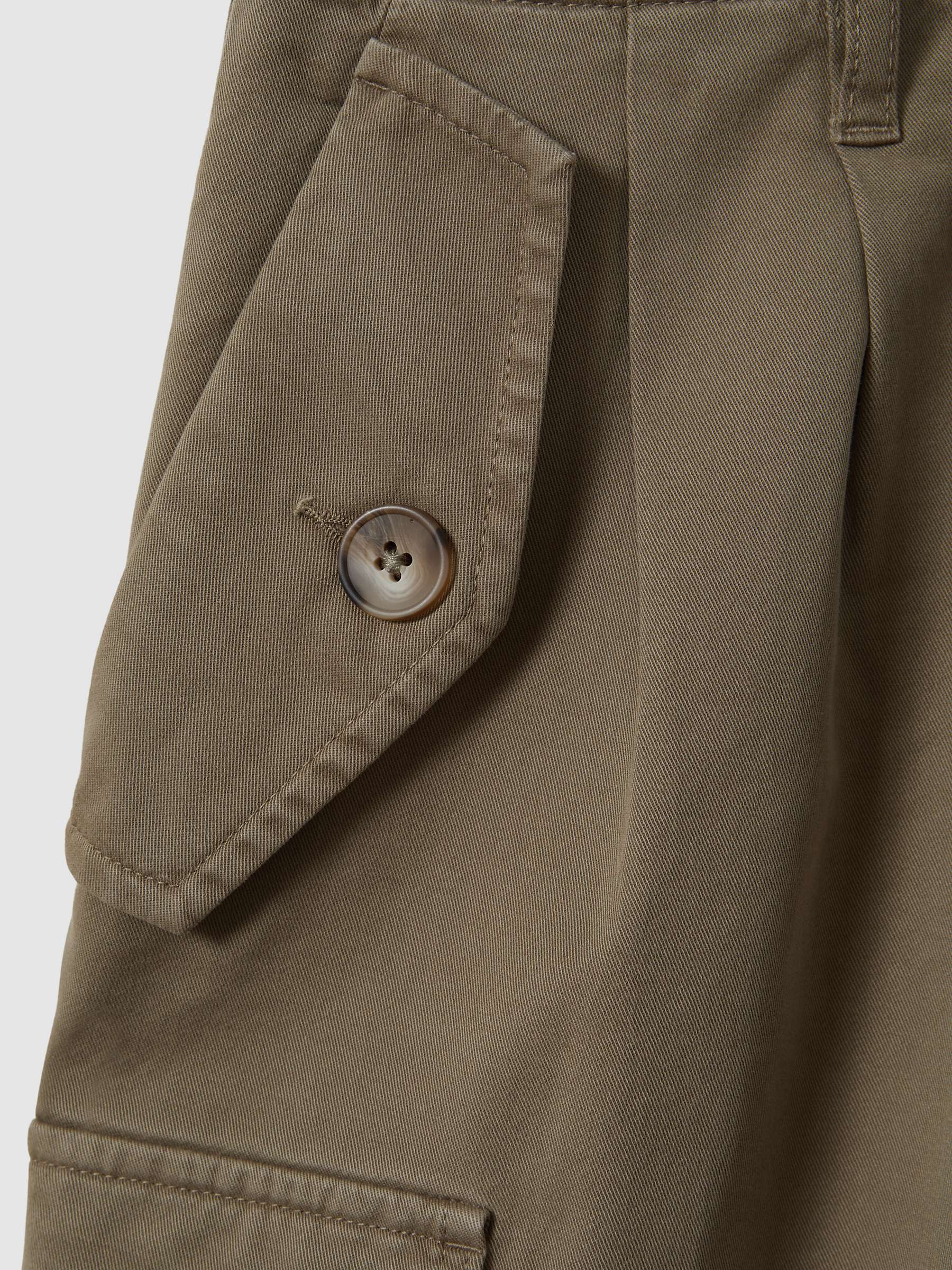 Buy Reiss Indie Tapered Combat Trousers, Khaki Online at johnlewis.com