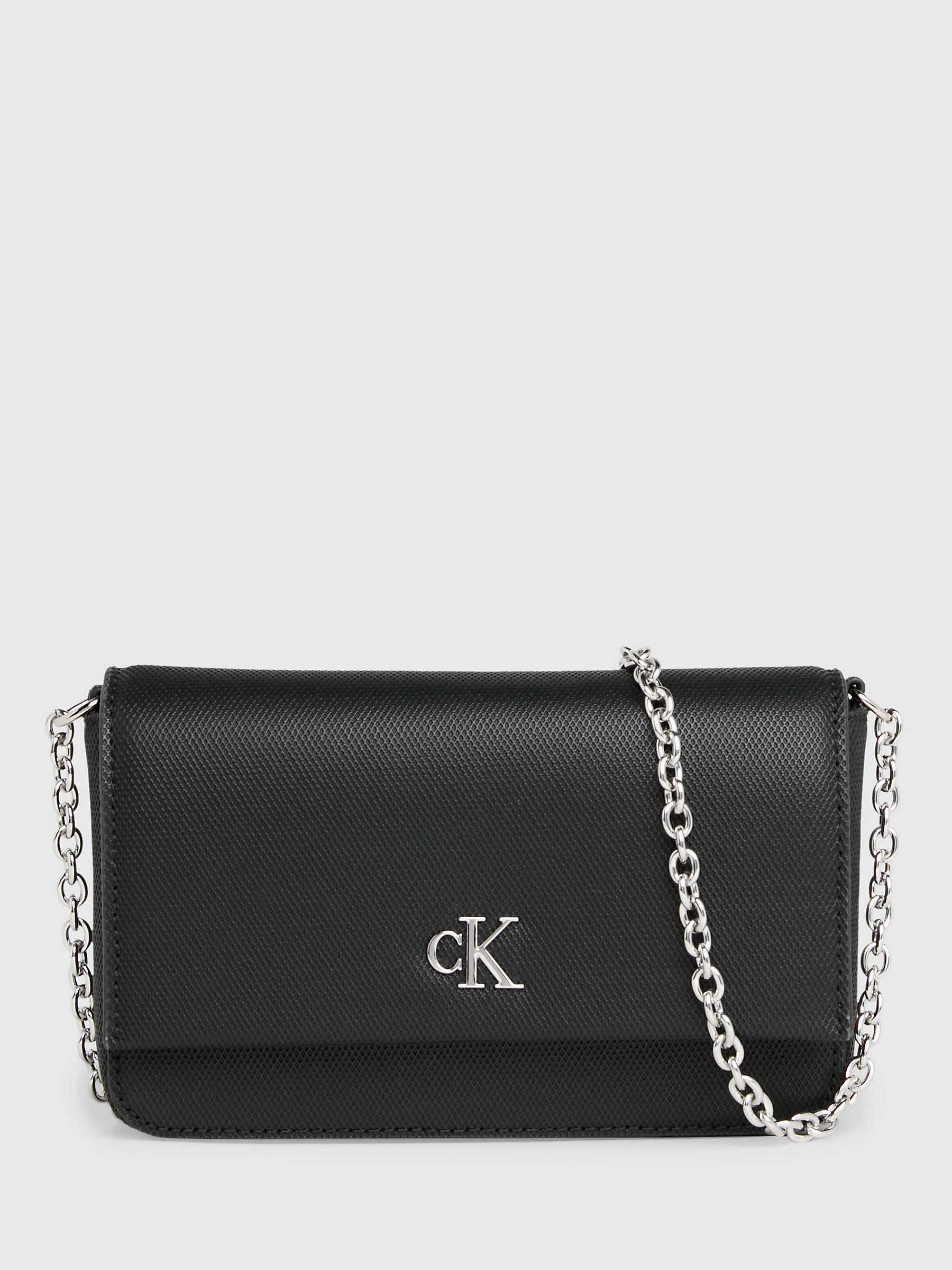 Buy Calvin Klein Crossbody Minimal Bag, Black Online at johnlewis.com