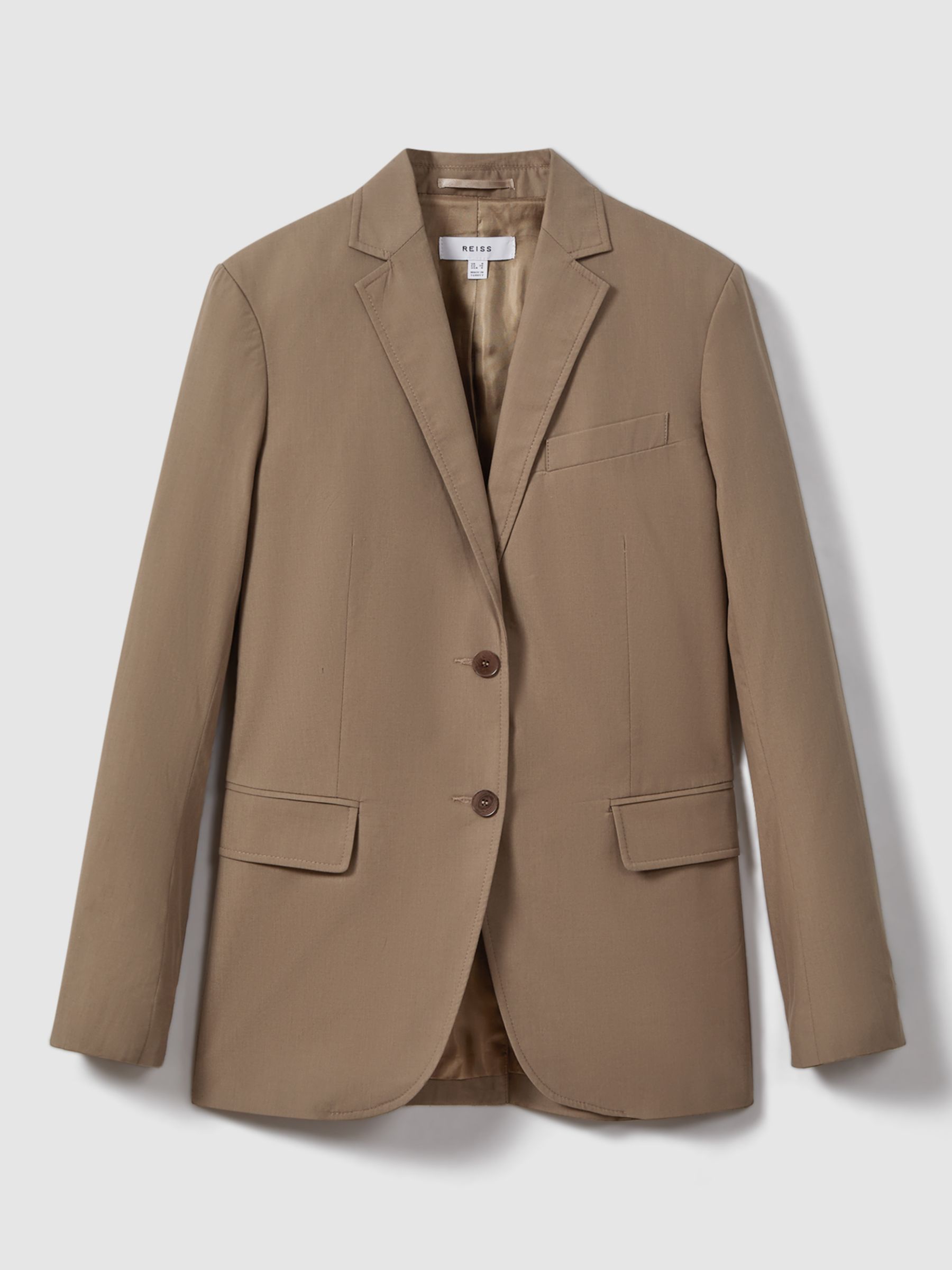 Buy Reiss Hope Cotton Blazer, Taupe Online at johnlewis.com
