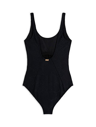 Chelsea Peers Jacquard Shell Swimsuit, Black