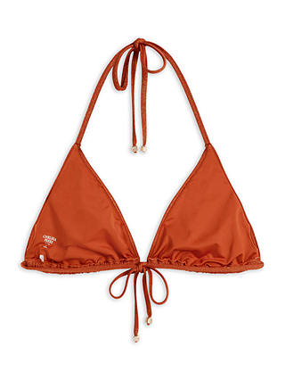 Chelsea Peers Metallic Triangle Bikini Top, Bronze