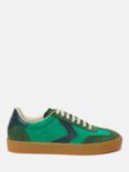 Jigsaw Classic Low Top Leather Trainers, Green