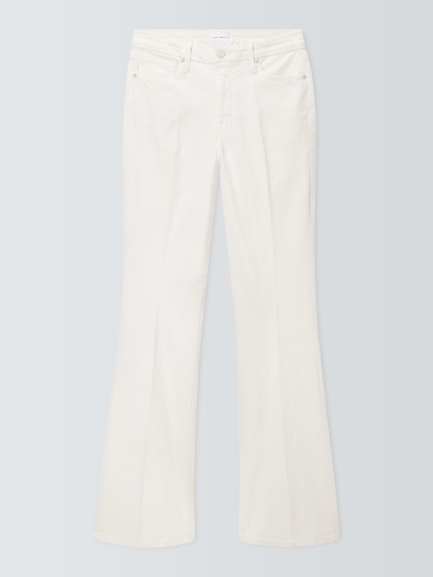 Good American Good Classic Bootcut Jeans, Cloud White