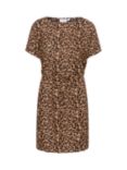 Saint Tropez Zala Short Sleeve Leopard Print Mini Dress, Multi