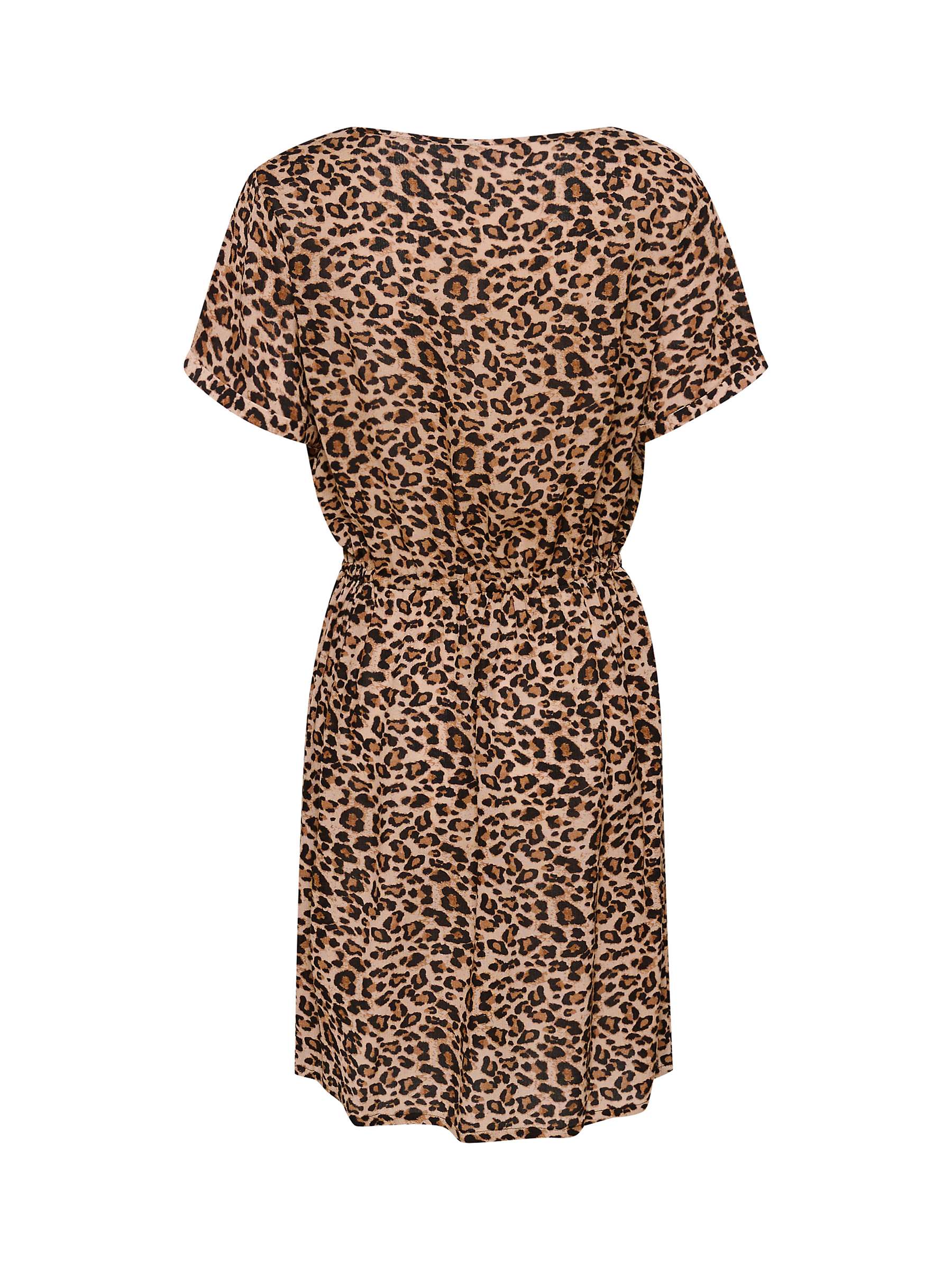 Buy Saint Tropez Zala Short Sleeve Leopard Print Mini Dress, Multi Online at johnlewis.com