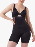 Spanx Shaping Satin Open Bust Mid Thigh Bodysuit
