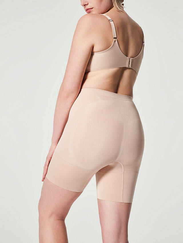 Spanx Oncore Firm Control Mid Thigh Shorts, Soft Nude