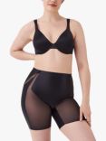 Spanx Booty Lifting Medium Control Mid Thigh Shorts, Very Black