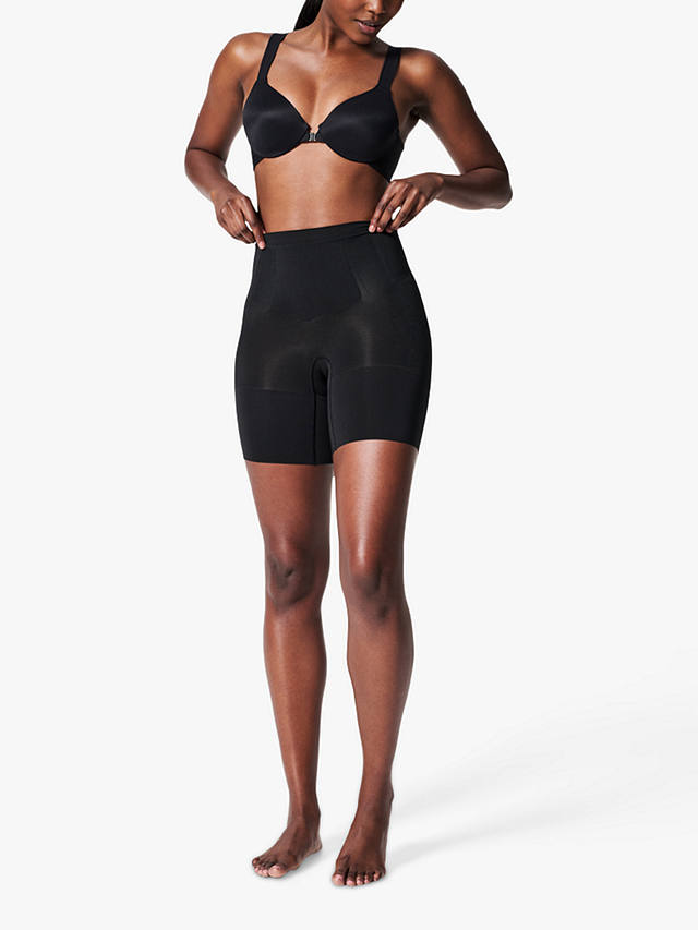 Spanx Oncore Firm Control Mid Thigh Shorts, Very Black