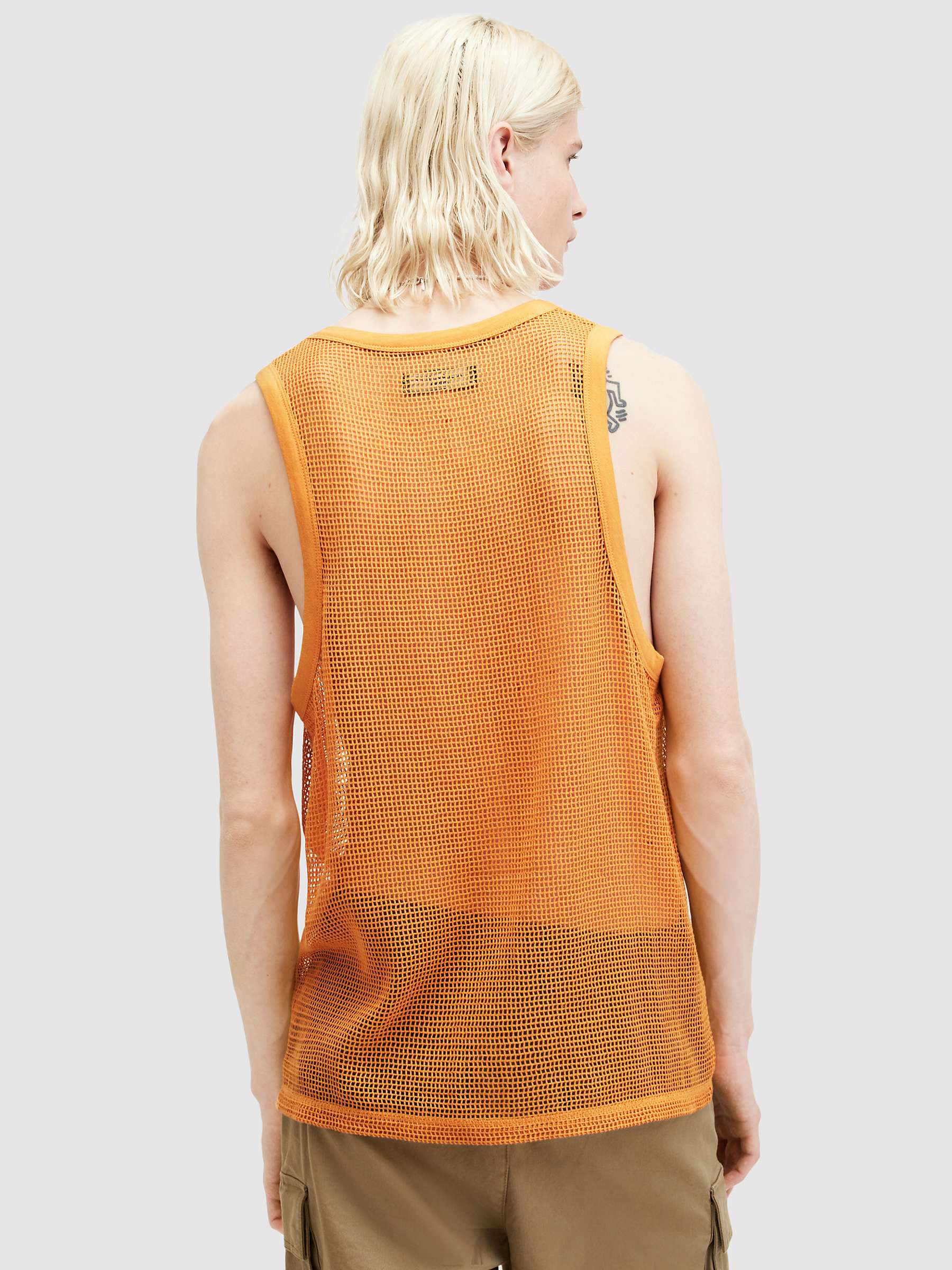 Buy AllSaints Anderson Vest Top, Tangerine Orange Online at johnlewis.com