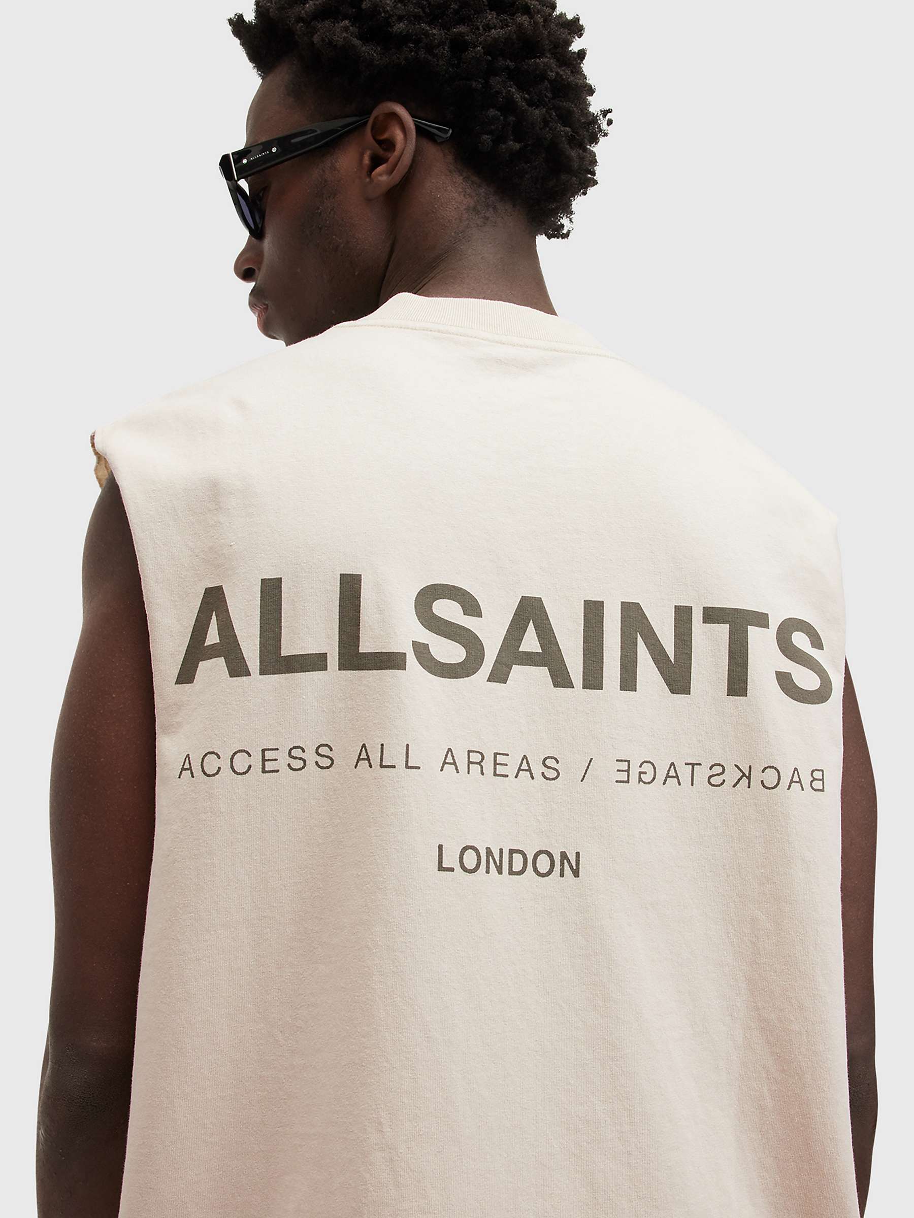Buy AllSaints Access Sleeveless Crew T-Shirt Online at johnlewis.com
