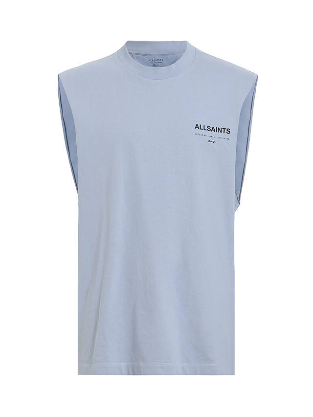 AllSaints Access Sleeveless Crew T-Shirt, Ashcott Blue