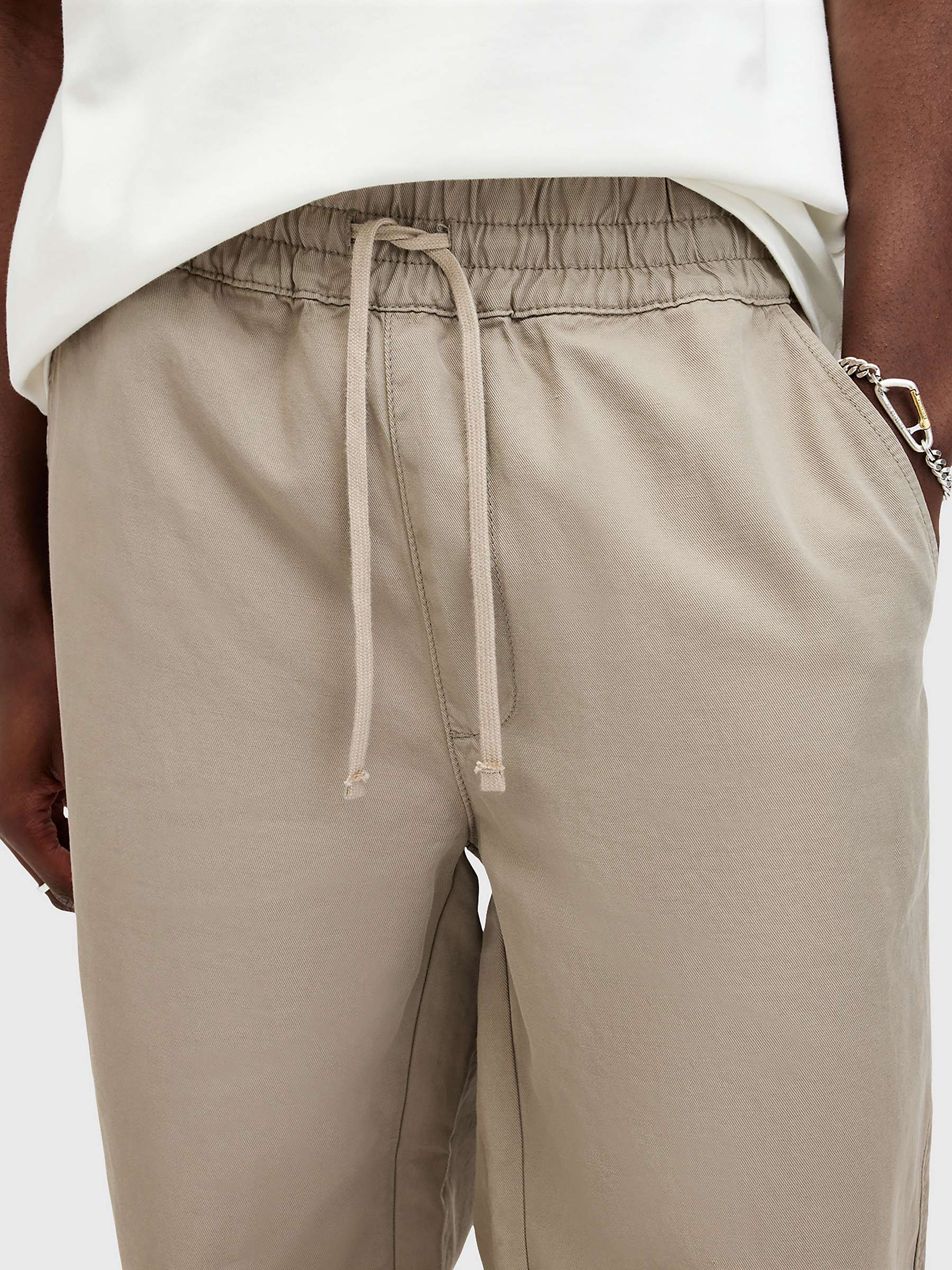 Buy AllSaints Hanbury Straight Leg Loose Trousers, Moorland Brown Online at johnlewis.com