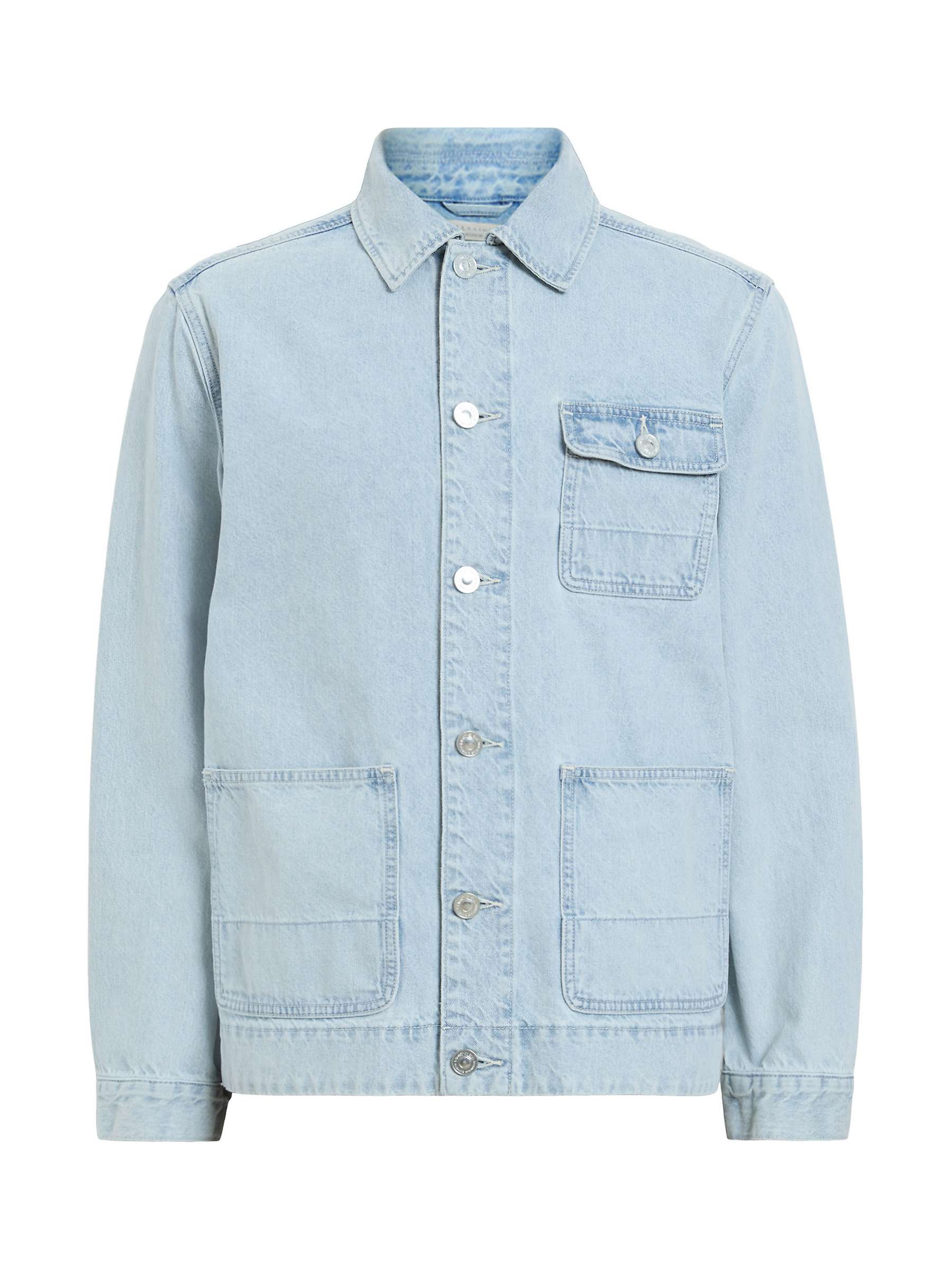 Buy AllSaints Eavis Jacket, Indigo Blue Online at johnlewis.com