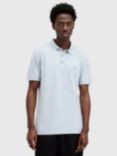 AllSaints Reform Short Sleeve Polo Shirt, Pack of 2, Bethel Blue/Black