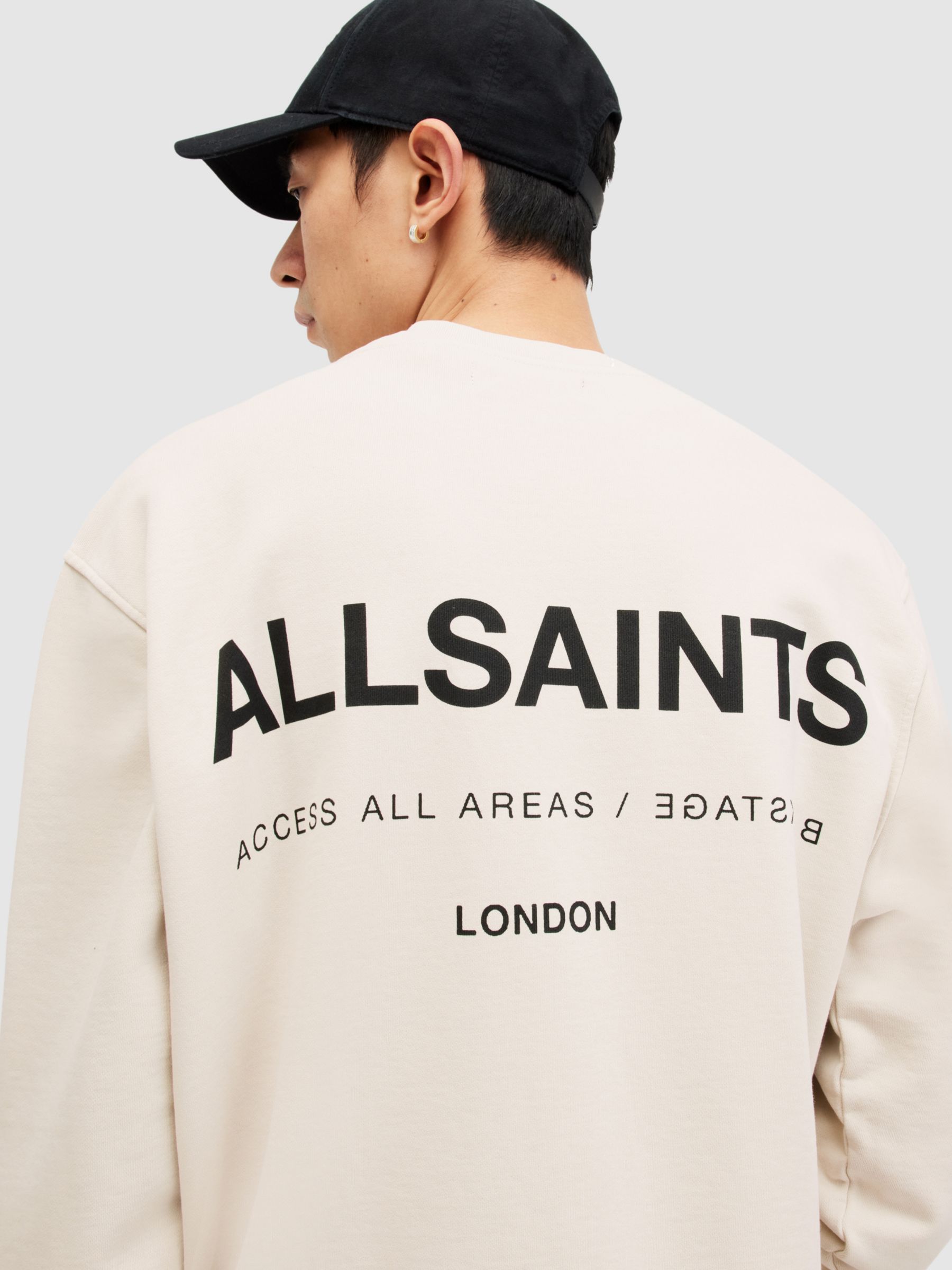 AllSaints Access Crew Jumper, Bailey Taupe, XS