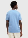 AllSaints Ossage Slim Fit Short Sleeve Crew T-Shirt, Peace Blue