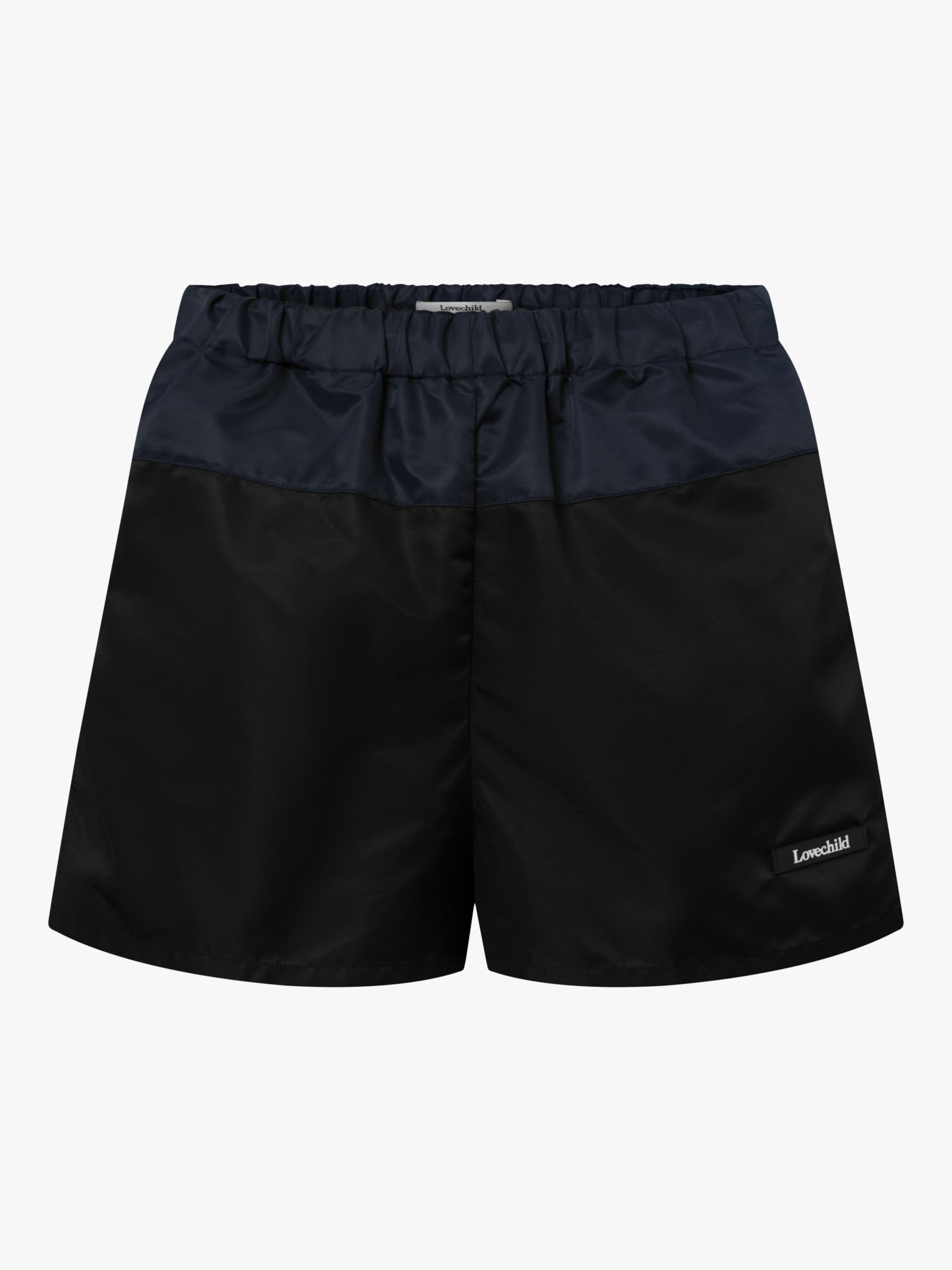 Lovechild 1979 Alessio Two Tone Shorts, Black/Total Eclipse, 10
