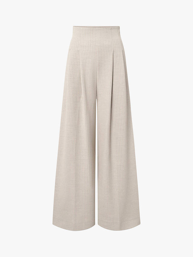 Lovechild 1979 Penny Stripe High Waist Trousers, Brown